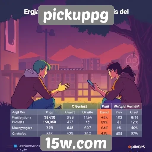 Estatísticas de engajamento de jogadores no pickuppg